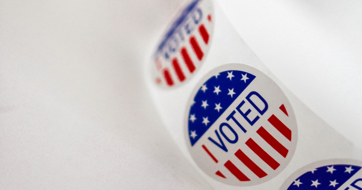 Un rollo de pegatinas I Voted